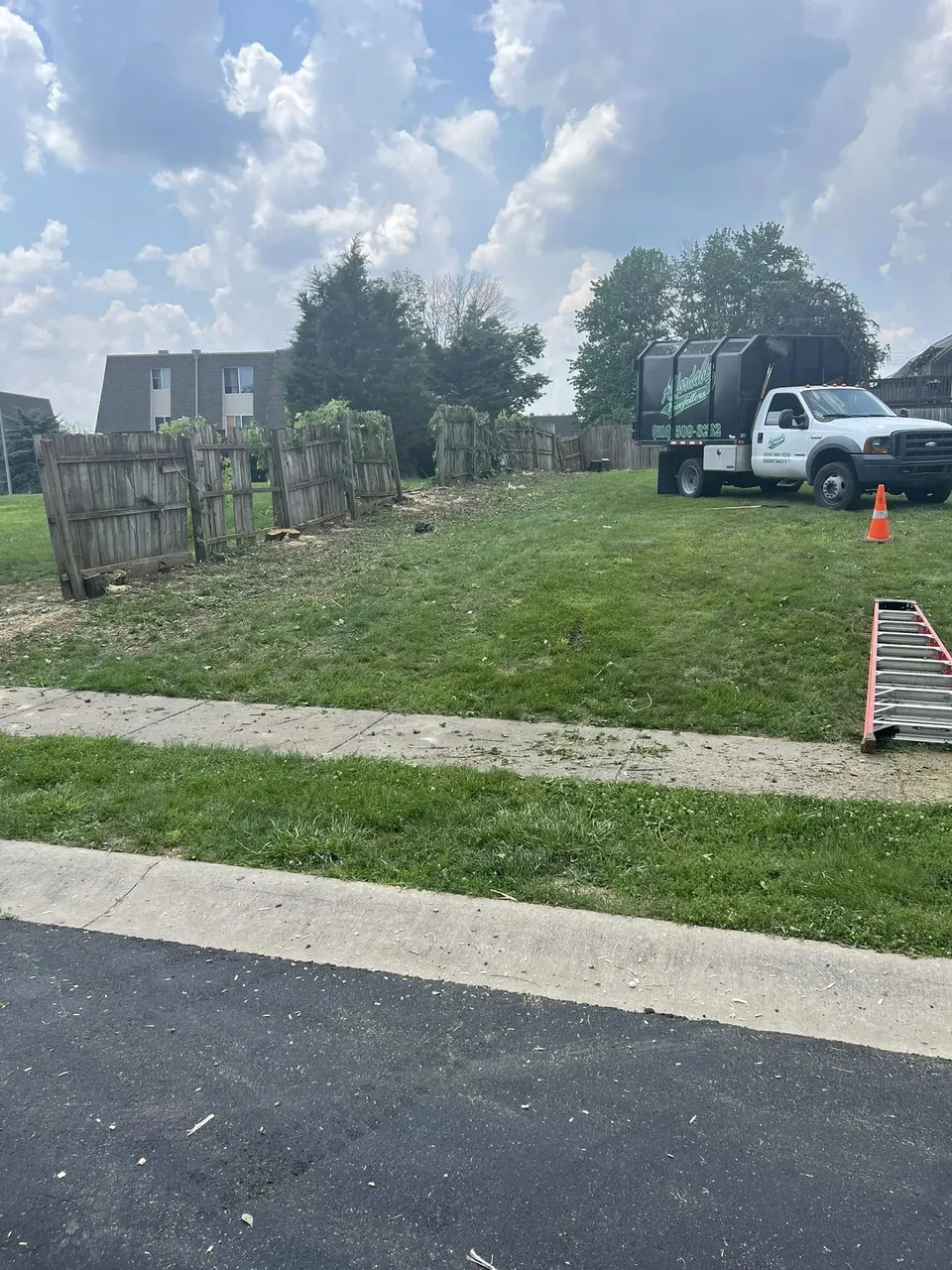 Cleared residential lot ready for construction in Shawnee